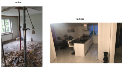 Küche vorher / nachher 